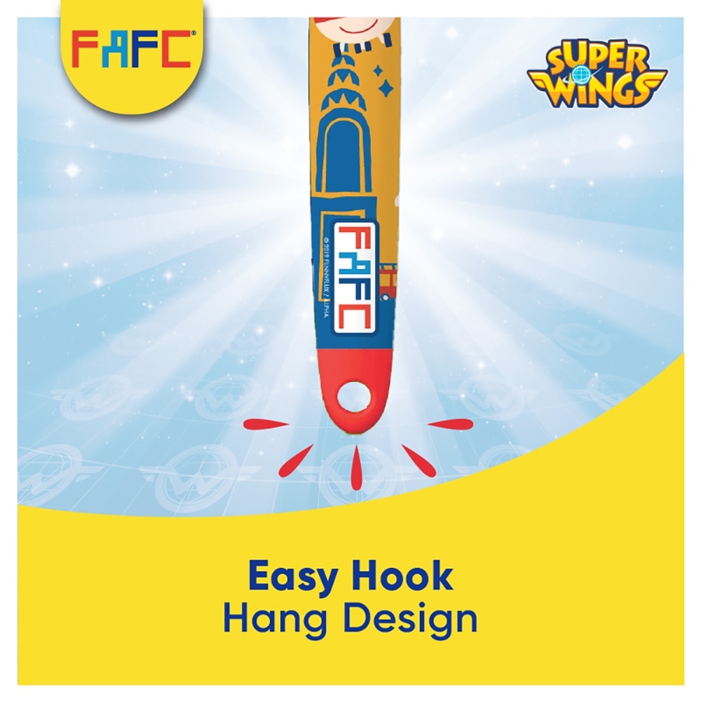 FAFC SuperWings Sleeve Kids Toothbrush Age 3+ Buy 2 Free 1(Colour Random)Extra Soft Gum care