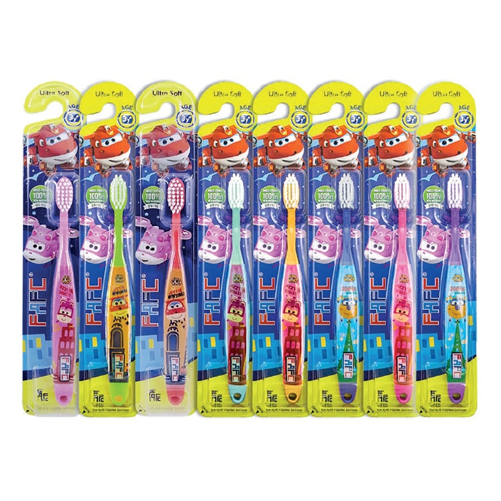 FAFC SuperWings Sleeve Kids Toothbrush (Green)