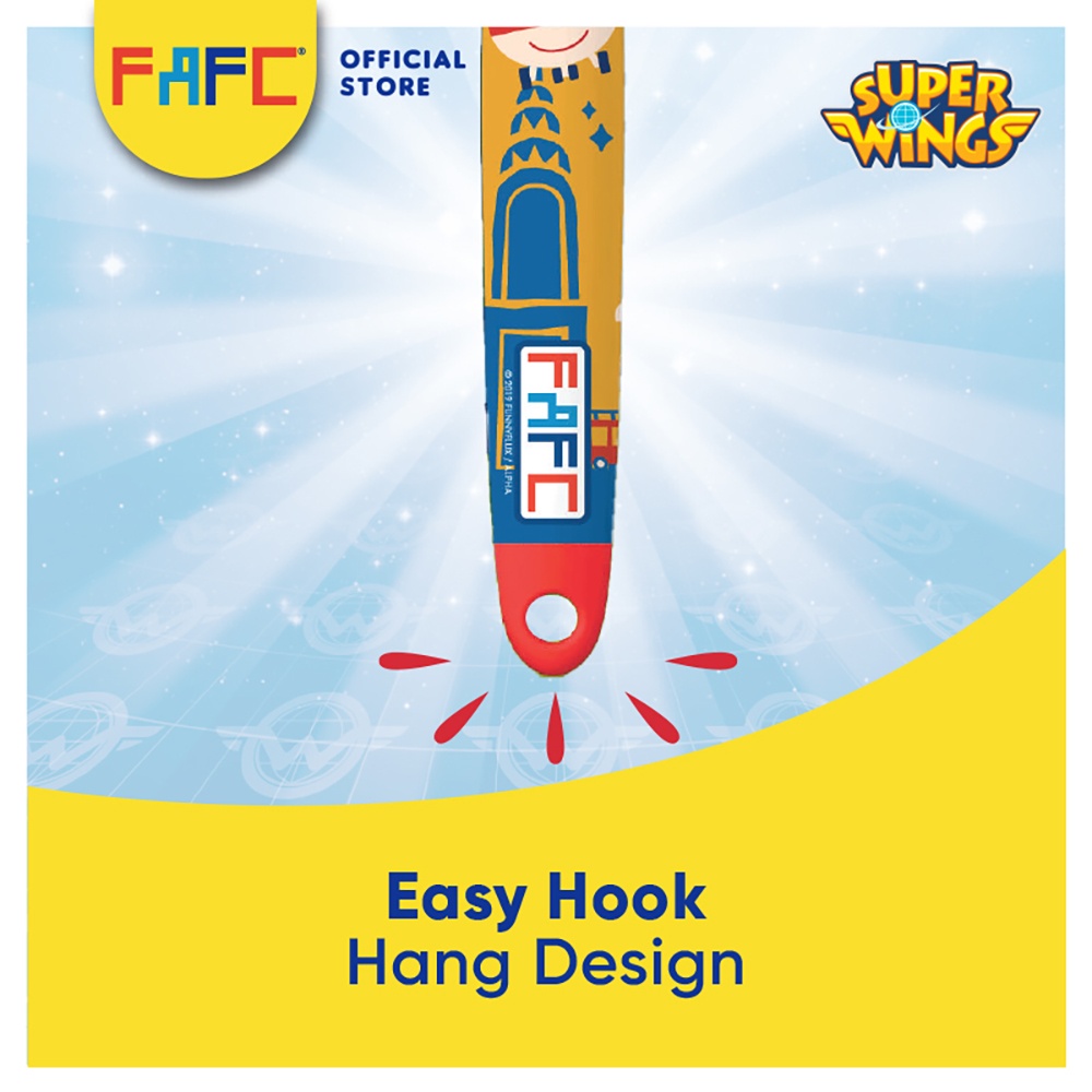 (FAFC SuperWings Sleeve Kids Toothbrush Orange)
