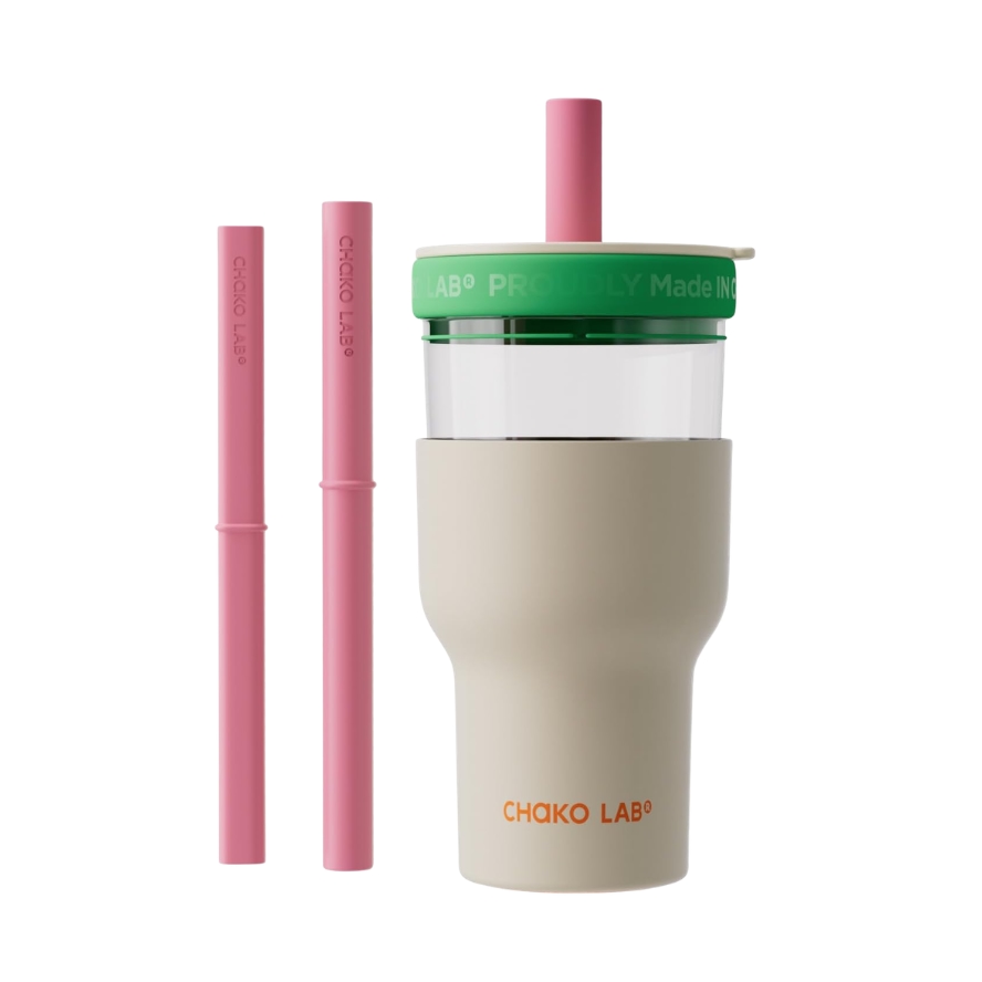 Chako Lab Pang Pang Cup Double Layer (SUS316) - White Green