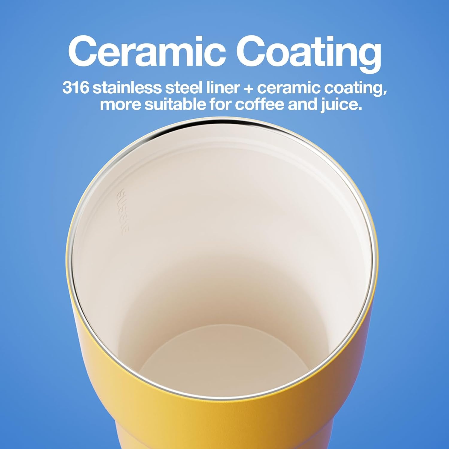 Chako Lab Rotation Cup (Ceramic) - Yellow Blue