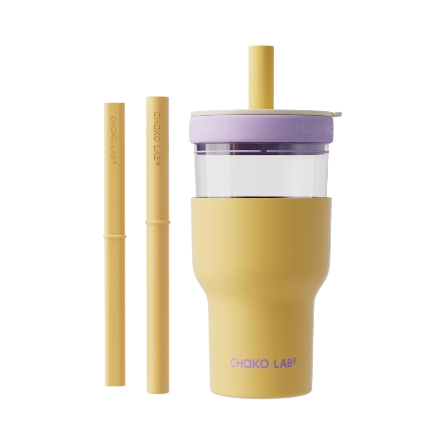 Chako Lab Pang Pang Cup Double Layer (SUS316) Yellow Purple image