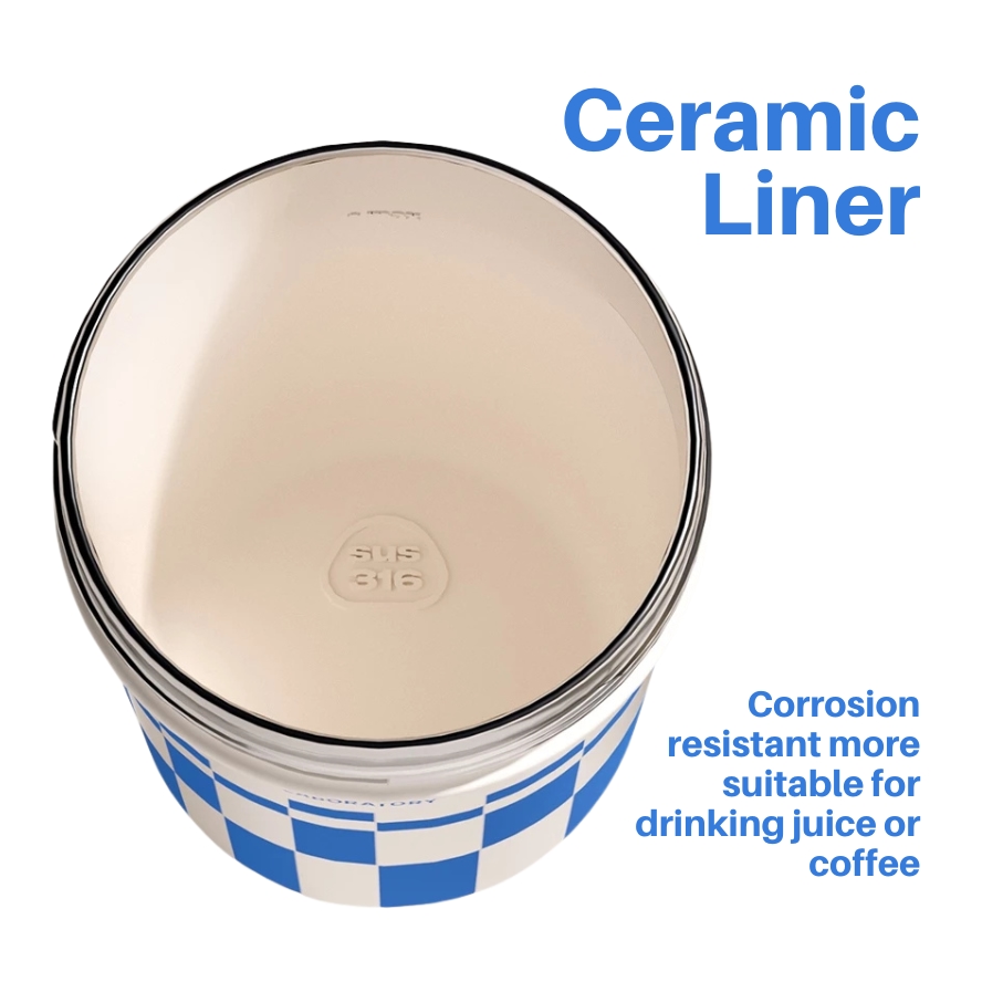 Chako Lab Bobo Cup (Ceramic) - White Blue 