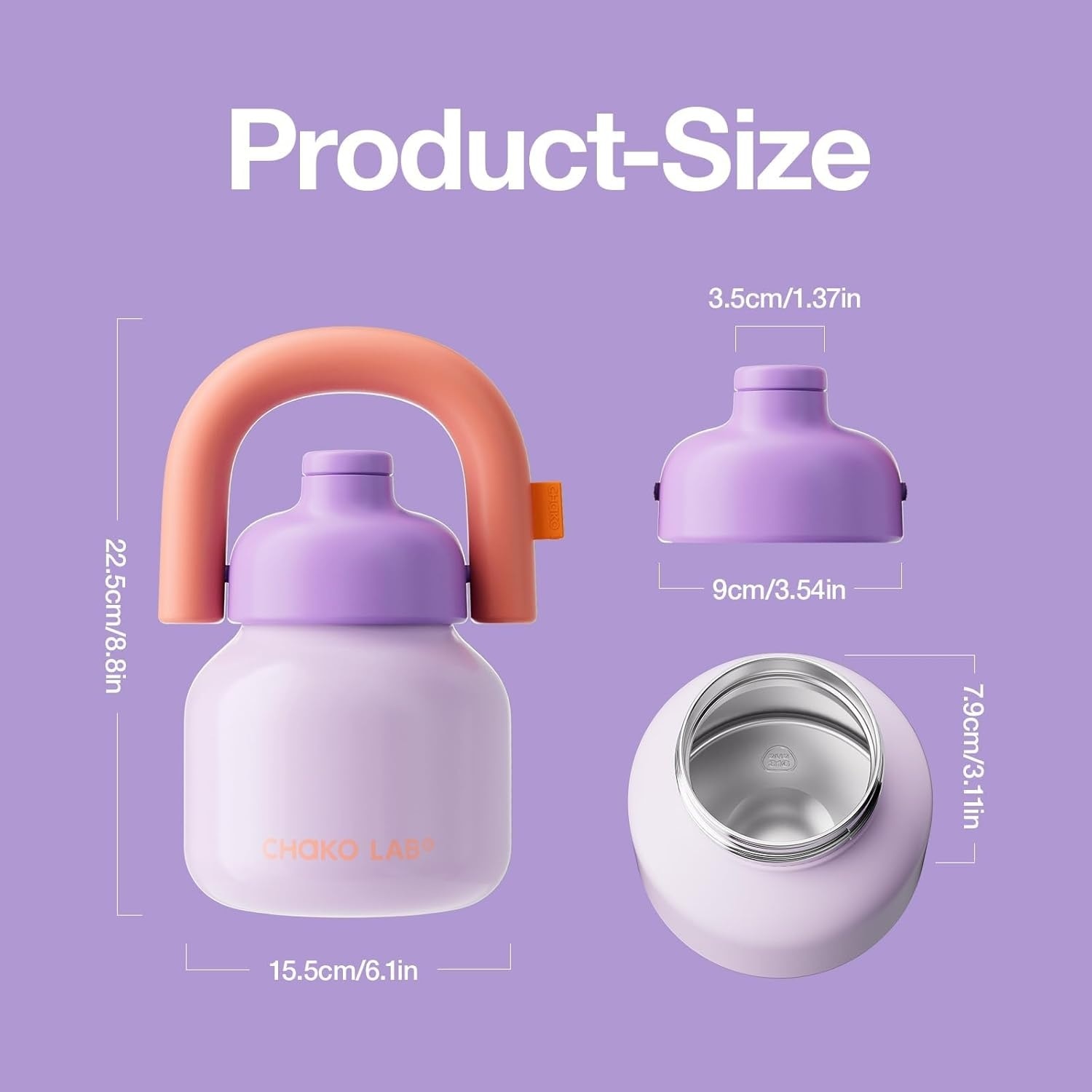 Lin Lin Bottle (SUS316) - Purple