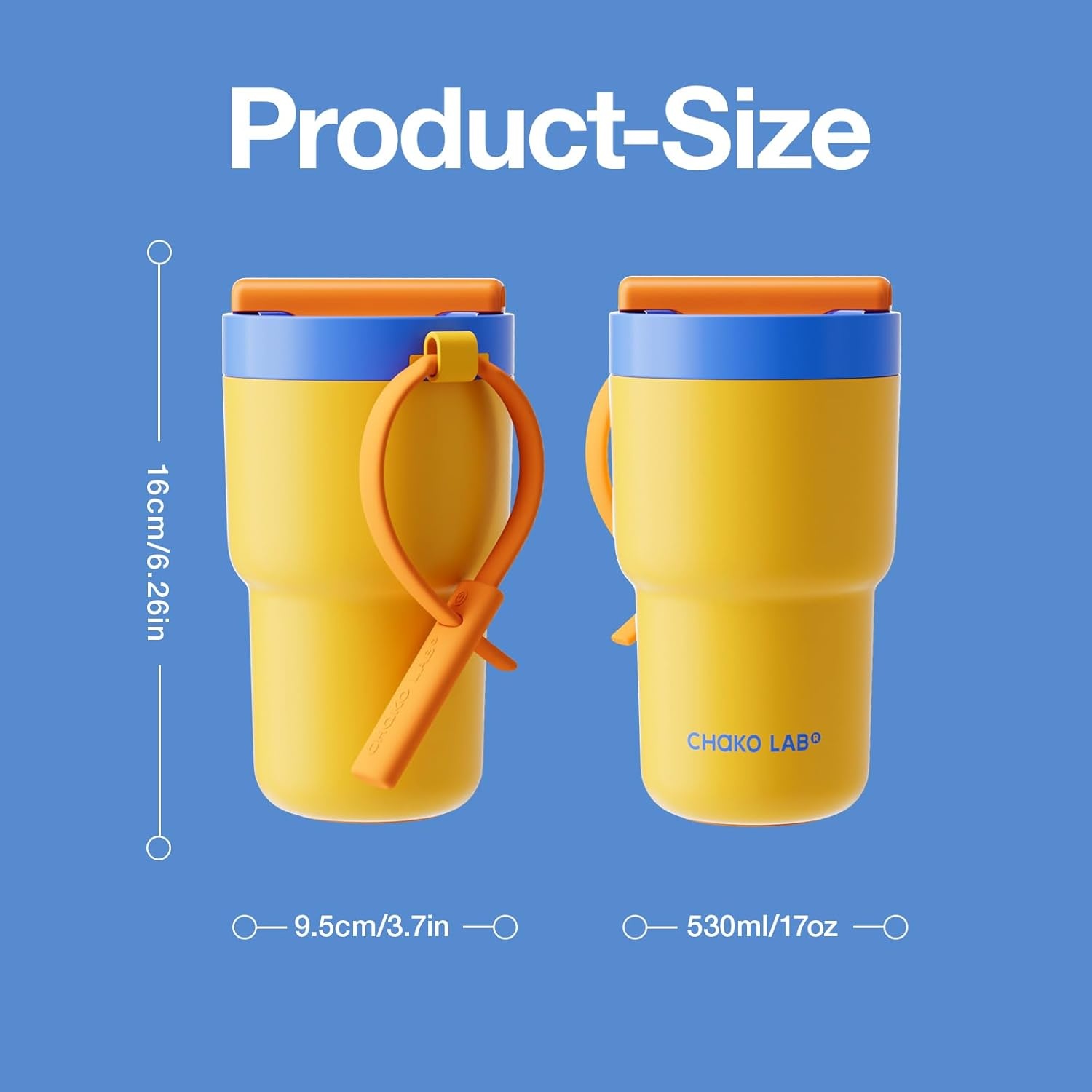 Chako Lab Rotation Cup (Ceramic) - Yellow Blue