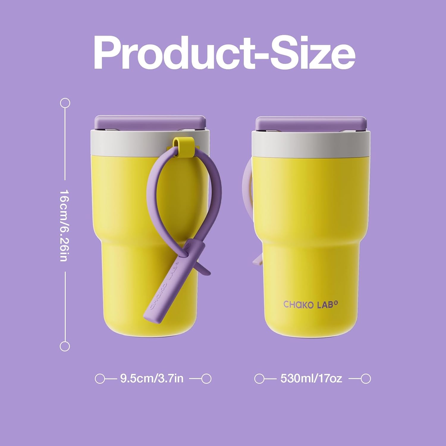 Chako Lab Rotation Cup (Ceramic) - Yellow Purple image