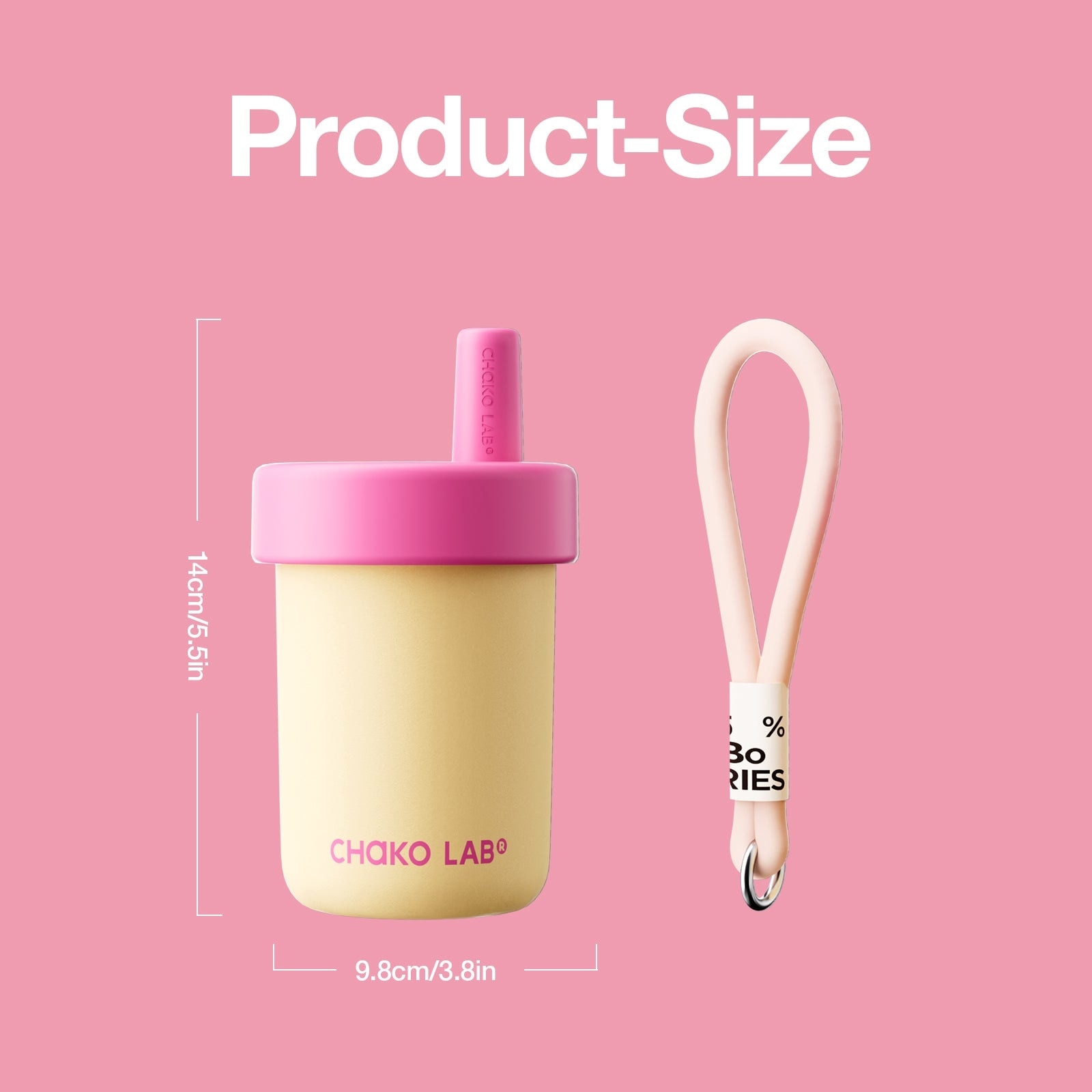 Chako Lab Bobo Cup (SUS316) - Beige Pink