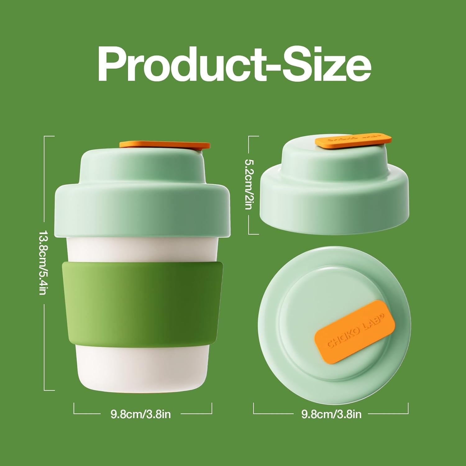 Chako Lab Coffee Cup (Ceramic) - Green