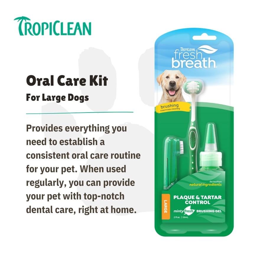 Fresh Breath Oral Care Kit for Large Dogs