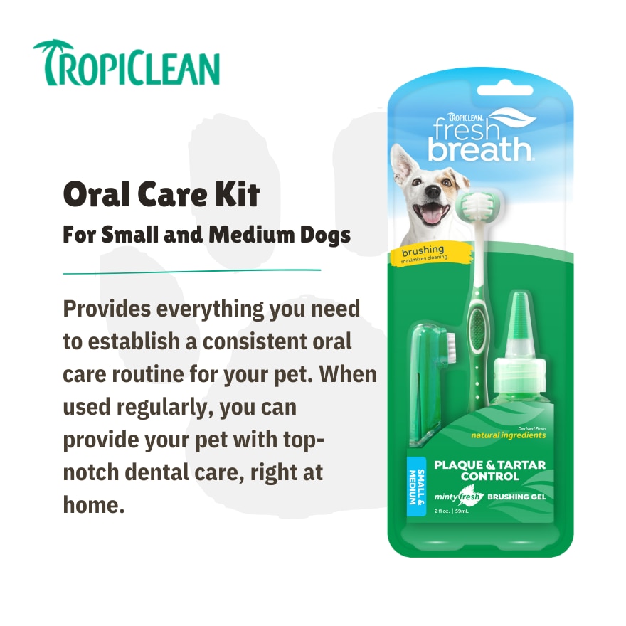 Fresh Breath Oral Care Kit for Small & Medium Dogs
