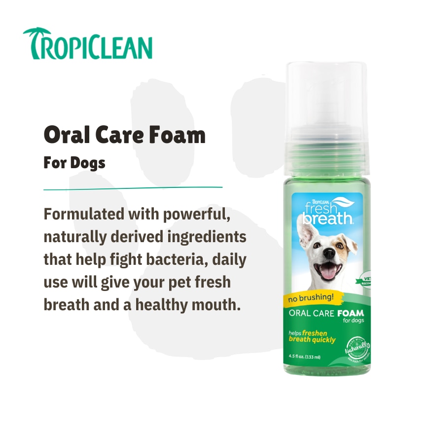 Fresh Breath Oral Care Foam For Dogs