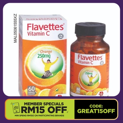 FLAVETTES Vitamin C 500MG 60SX2