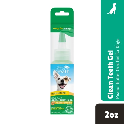 TROPICLEAN - Fresh Breath Oral Care Gel For Dogs - Peanut Butter Flavor