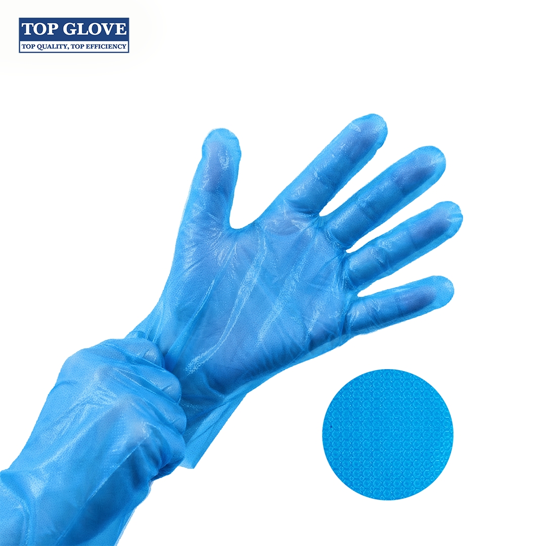 Top Glove Food Handling TPE Disposable Glove Blue, S