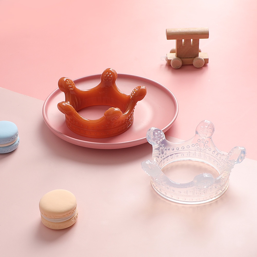 Haakaa Silicone Crown Teether - Amber(Brown)
