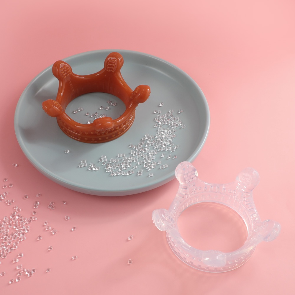 Haakaa Silicone Crown Teether - Amber(Brown)