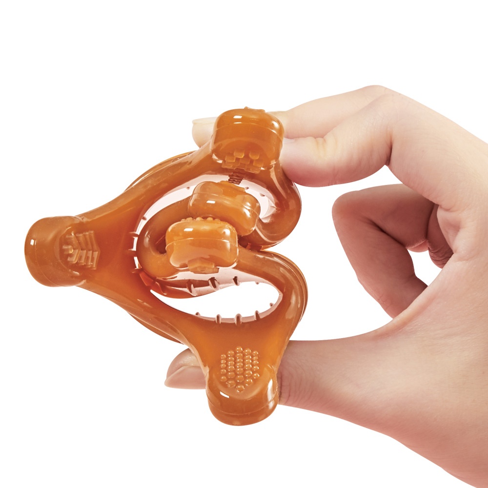 Haakaa Silicone Crown Teether - Amber(Brown)