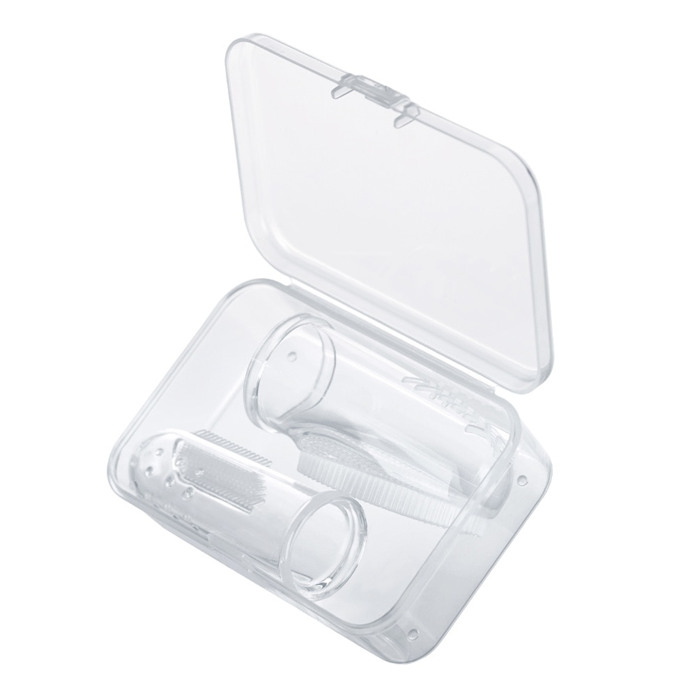 Haakaa Silicone Finger Toothbrush set S & L (0-18 months)