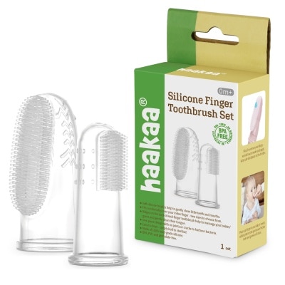 HAAKAA - Haakaa Silicone Finger Toothbrush set S & L (0-18 months)