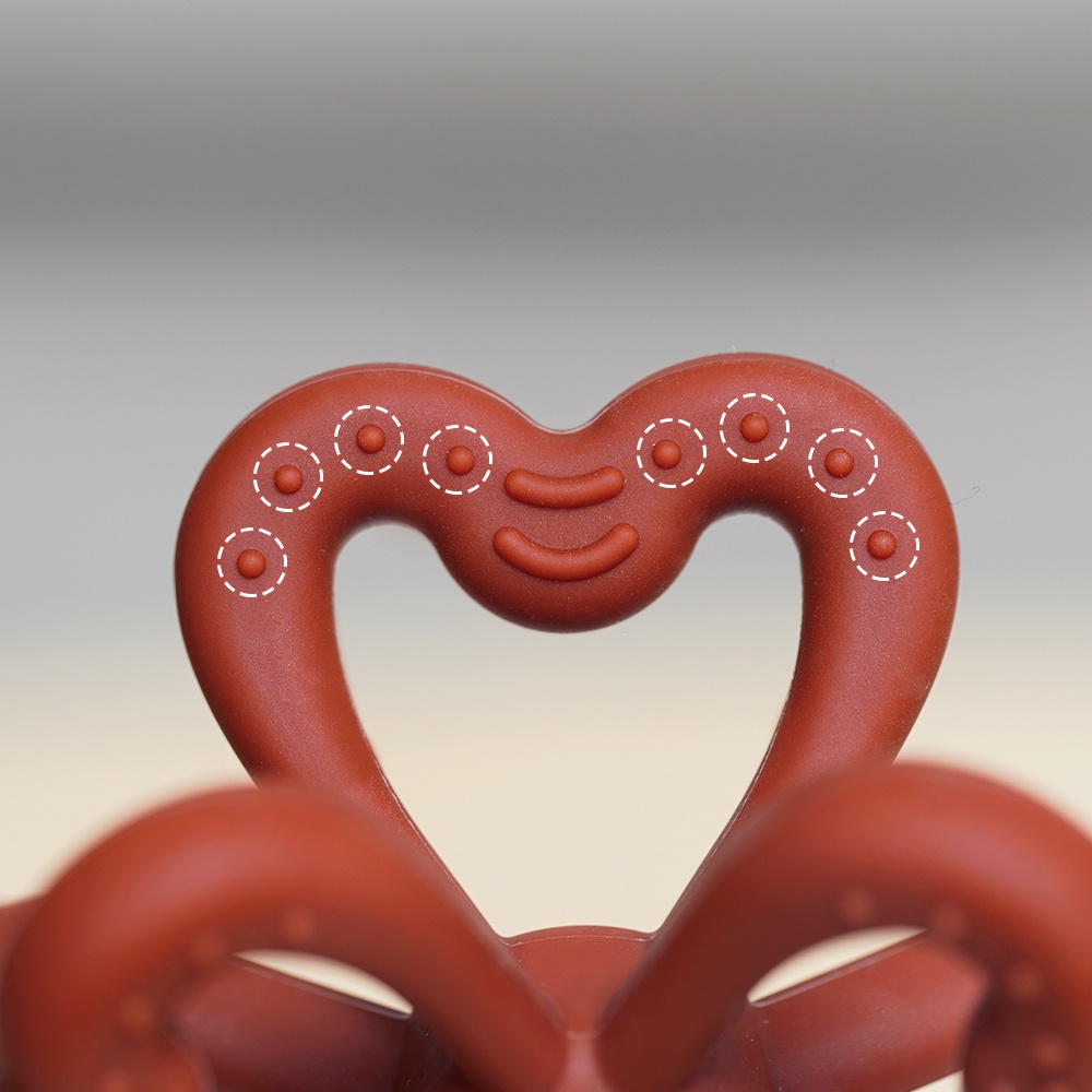 Haakaa Silicone Clover Teether - Oat