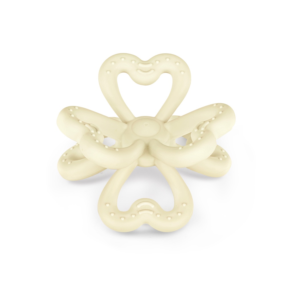 Haakaa Silicone Clover Teether - Oat