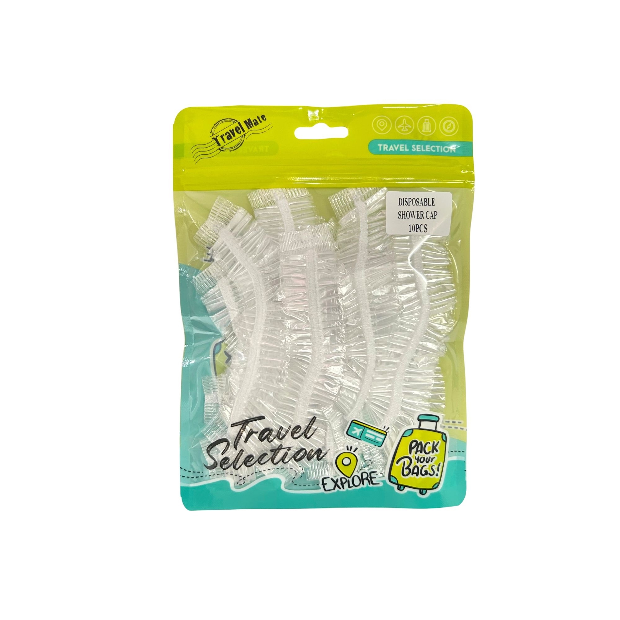#0004 DISPOSABLE SHOWER CAP 10PCS