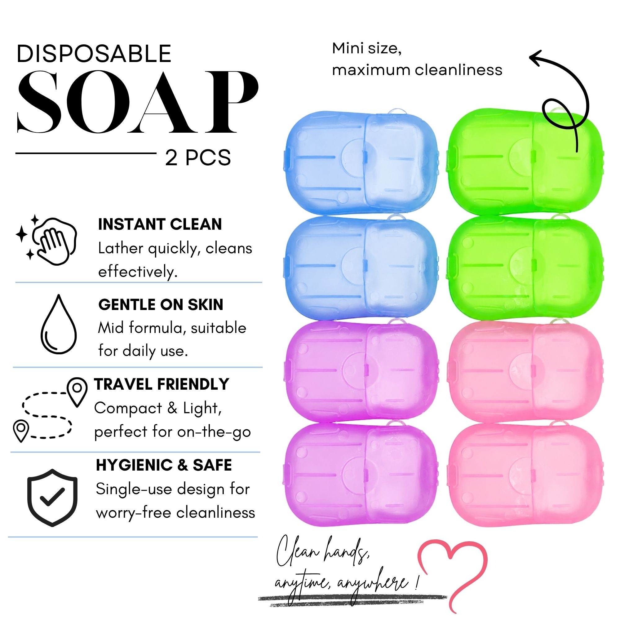 TR-0222 TRAVEL PAPER SOAP 2 PCS