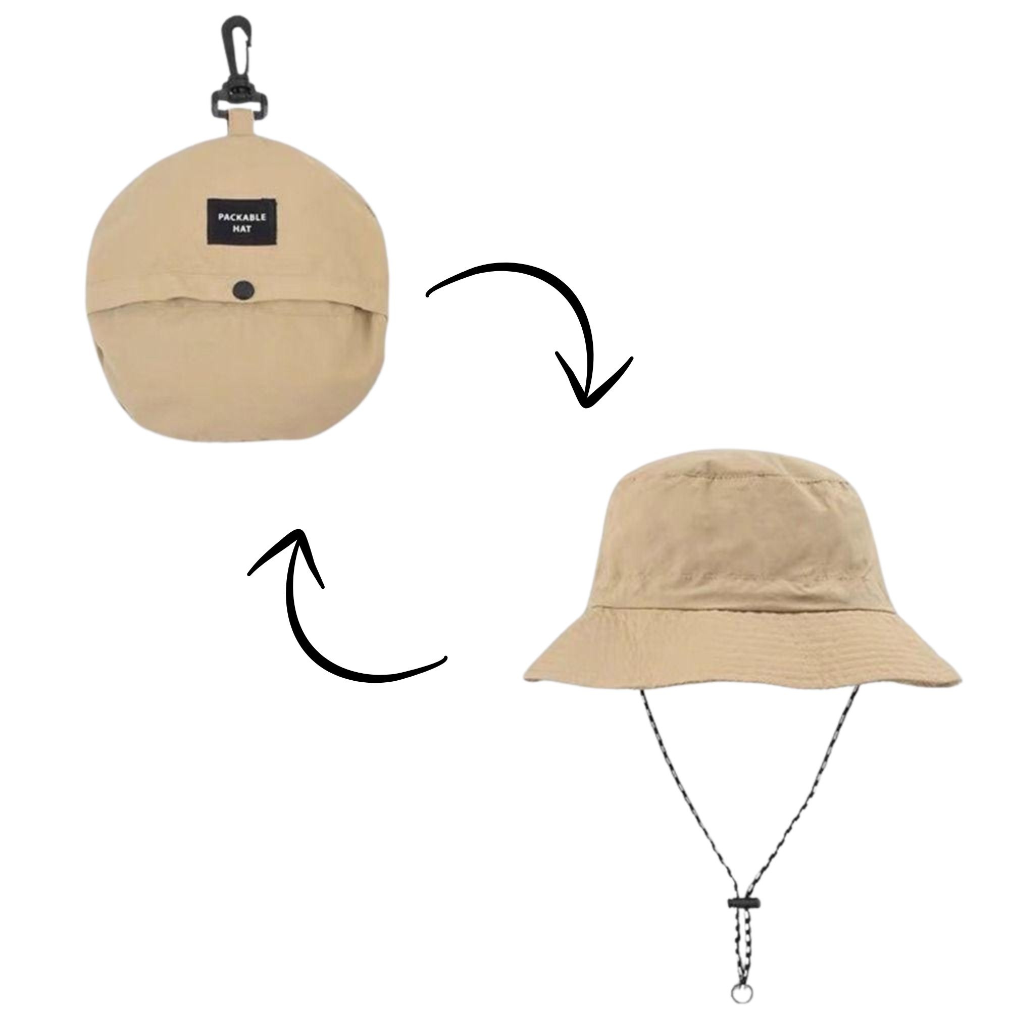 TR-0236 TRAVEL FOLDABLE HAT