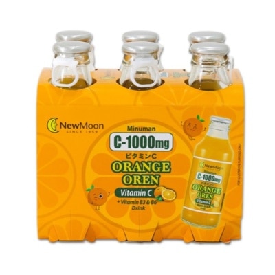 NEW MOON C-1000mg Vitamin C Orange Drink 150ml x 6 bottles