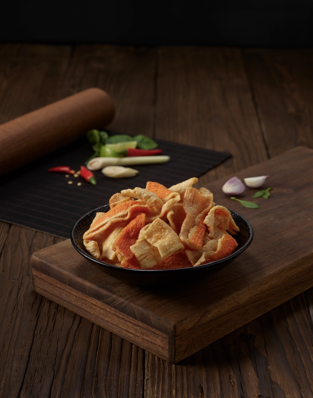 Crusty's Tom Yum Crispy Crab Chips 80g image