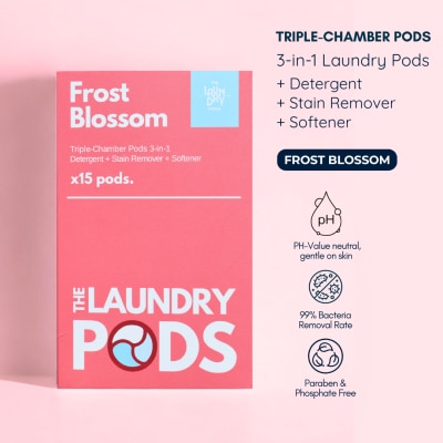THE LAUNDRY PODS - Triple-Chamber Pods - Frost Blossom (15s)