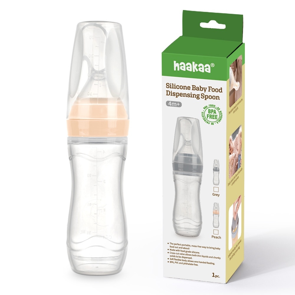 HAAKAA Haakaa Silicone&nbsp;Baby Food Dispensing Spoon Feeding 120ml
