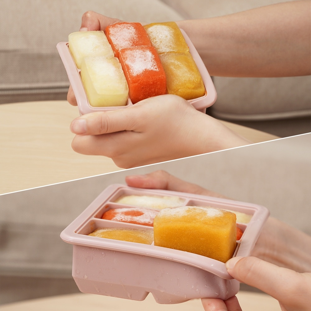 Haakaa Baby Food And Breast Milk Freezer Tray - 6 compartments Banana
