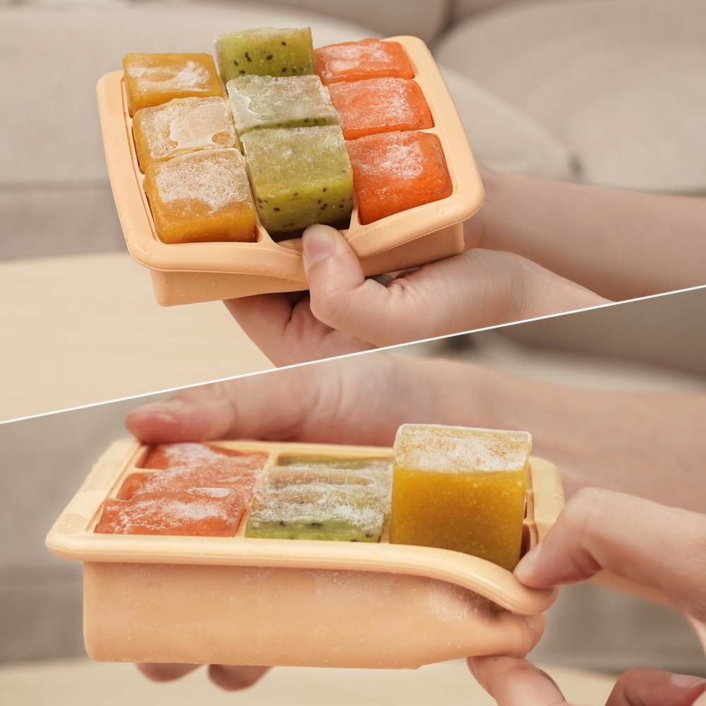 Haakaa Baby Food And Breast Milk Freezer Tray - 9 compartments Pea Green