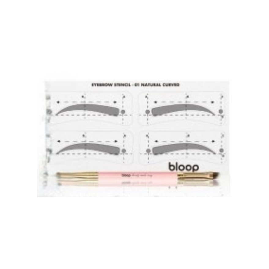 Brow Brush & Stencils 01 Curved