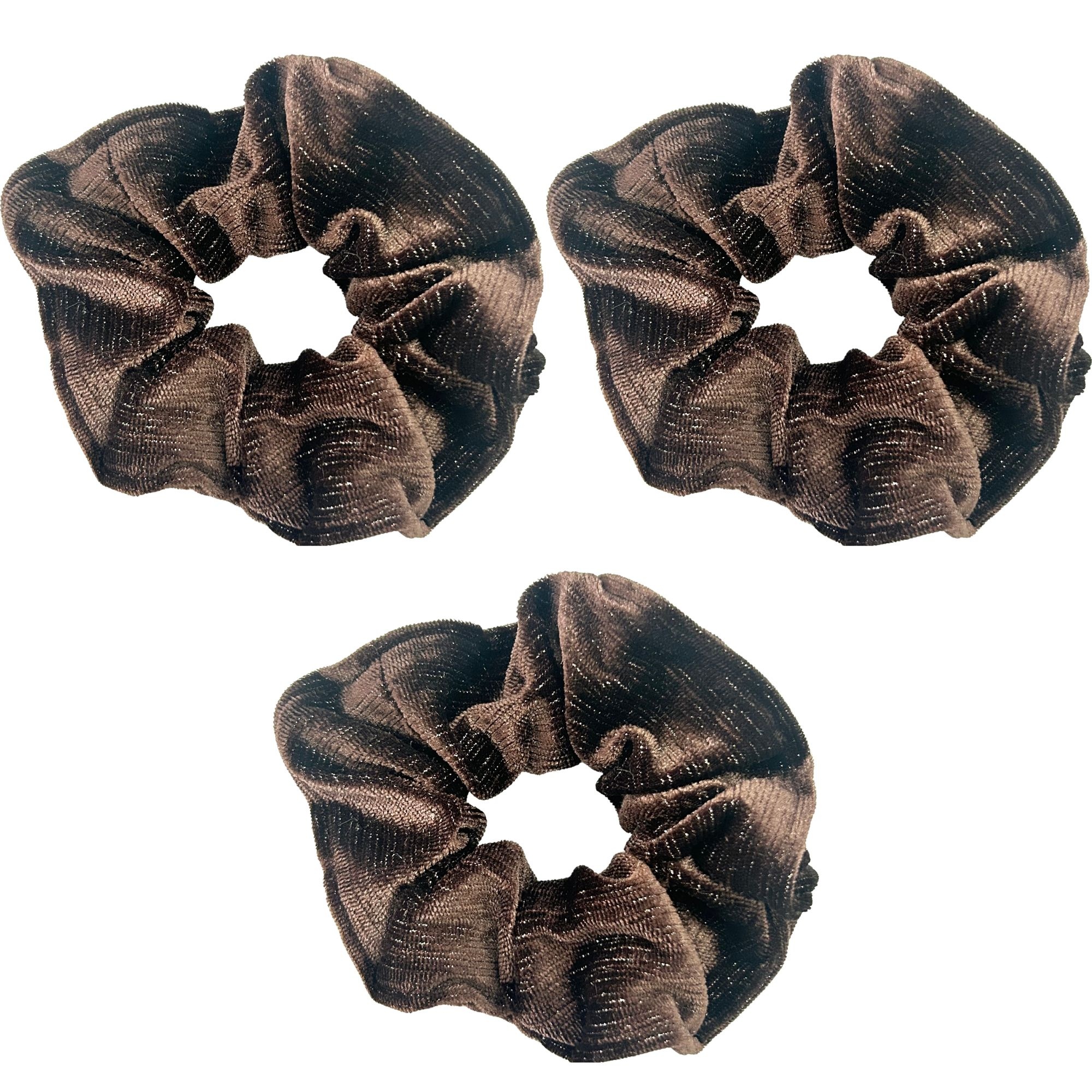 APN-0149 PONYTAIL VELVET SILVER LINING 13cm
