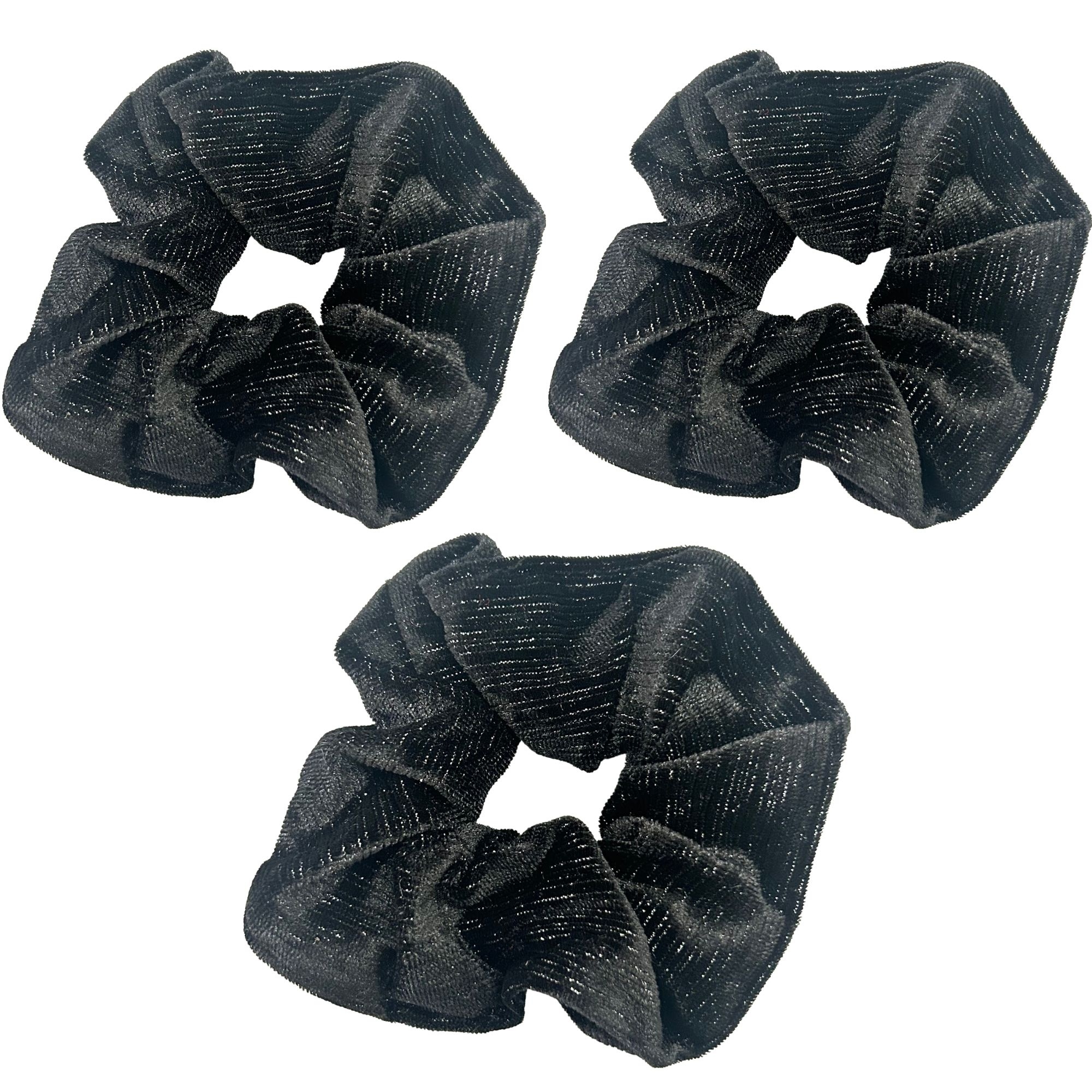 APN-0149 PONYTAIL VELVET SILVER LINING 13cm