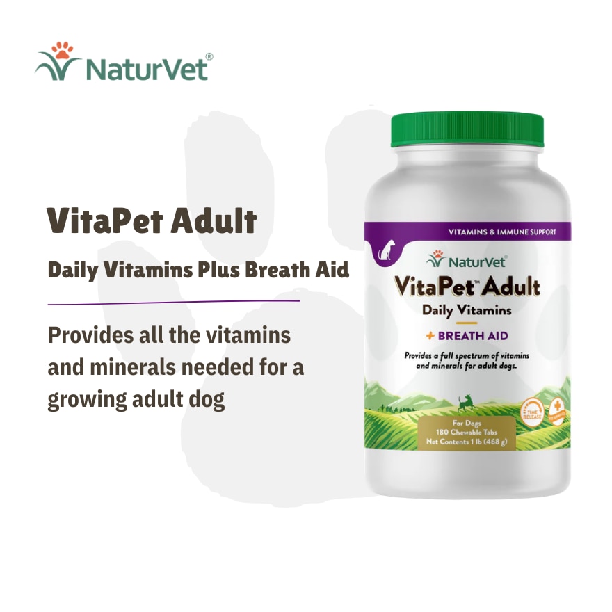 Vitapet Adult Daily Vitamins With Glucosamine Chewable Tablets 180s