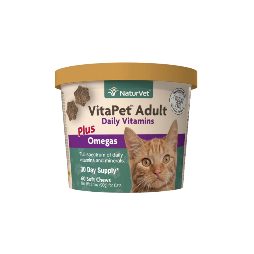 VitaPet Adult Daily Vitamins Plus Omegas for Cats 60's
