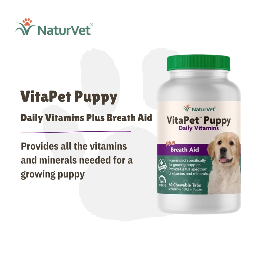 Vitapet Puppy Daily Vitamins Chewable Tablets 60s