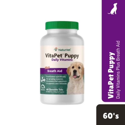 NATURVET Vitapet Puppy Daily Vitamins Chewable Tablets 60s