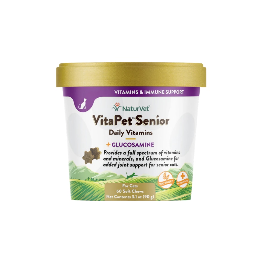 Vitapet Senior Daily Vitamin Plus Glucosamine for Cats 60's