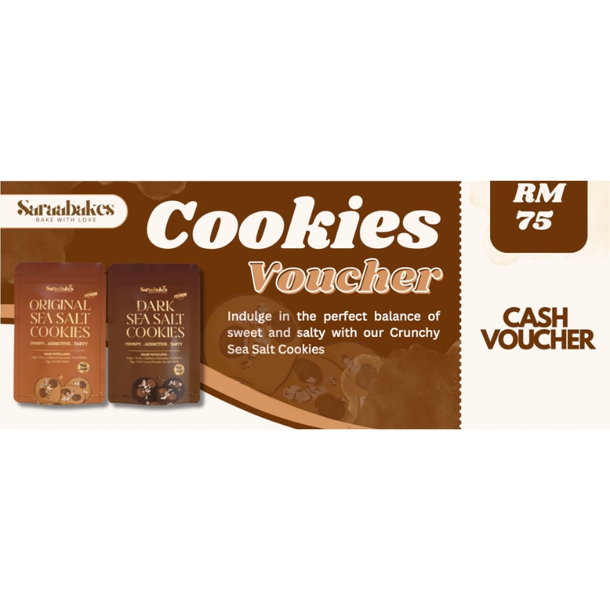SARAABAKES COOKIES CASH VOUCHER RM75
