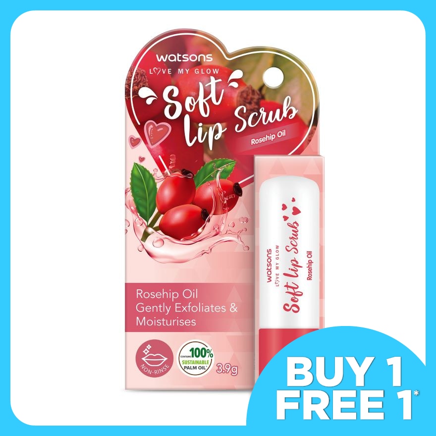 Soft Lip Scrub Rosehip Oil 3.9g