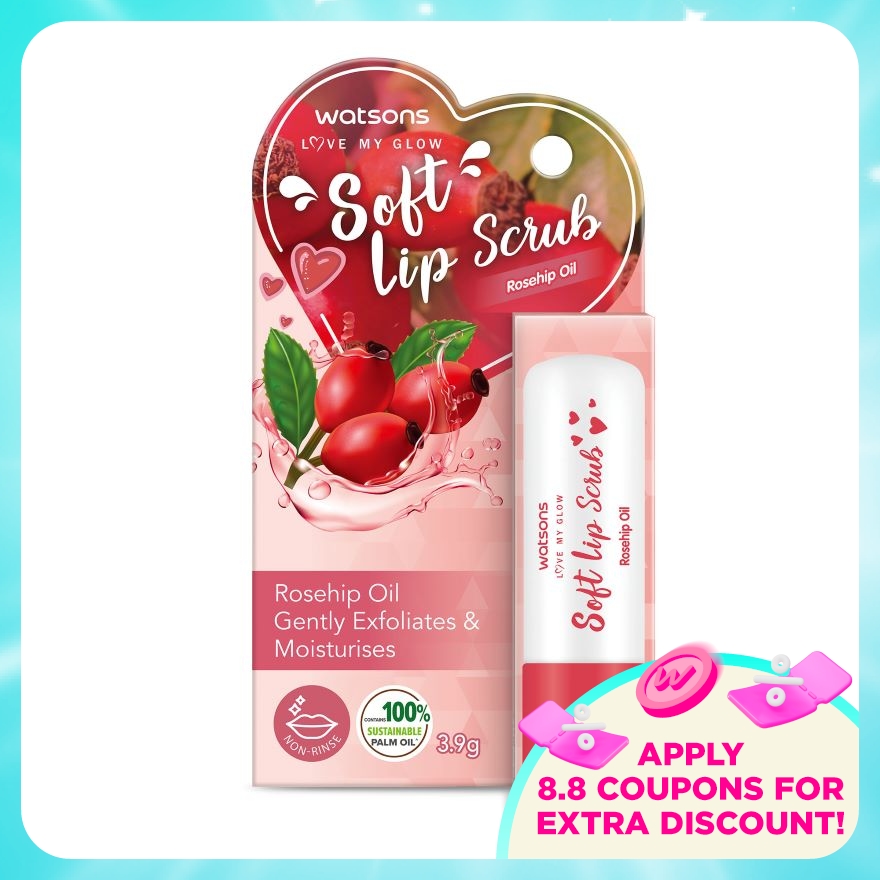 Soft Lip Scrub Rosehip Oil 3.9g