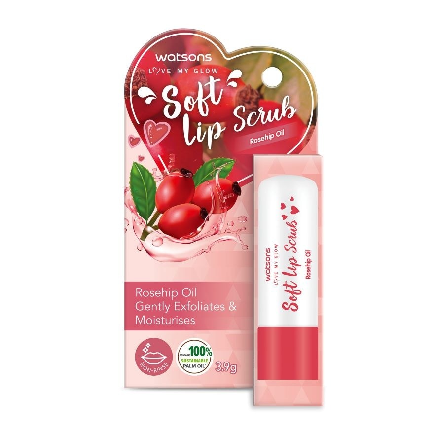 Soft Lip Scrub Rosehip Oil 3.9g