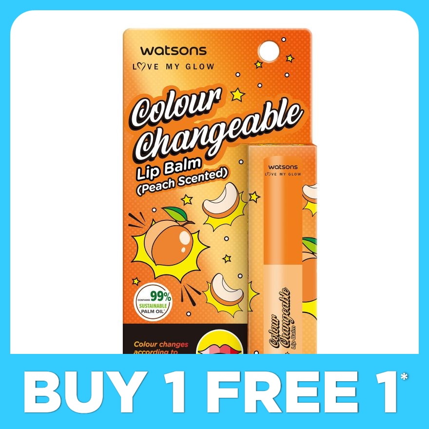 Colour Changeable Lip Balm Peach 1.7g