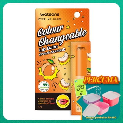 WATSONS - Colour Changeable Lip Balm Peach 1.7g