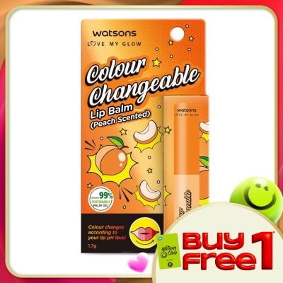 WATSONS - Colour Changeable Lip Balm Peach 1.7g