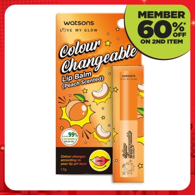 WATSONS Colour Changeable Lip Balm Peach 1.7g